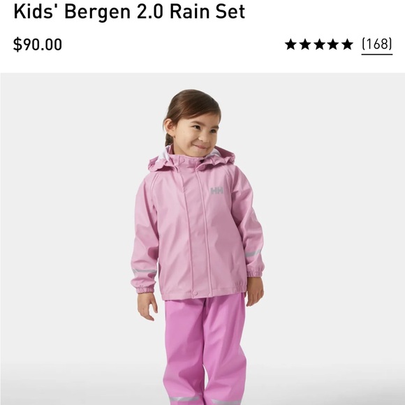 Helly Hansen Light Purple Girls 3T Rainsuit - Picture 9 of 11